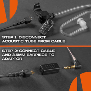 N-ear: Acoustic Tube to 3.5mm Adapter