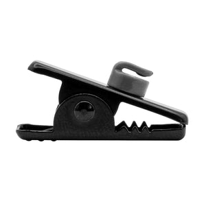 N-ear: Black Metal Covert Earpiece Clip W. Cable Guide