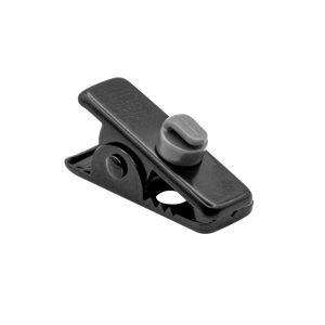 N-ear: Black Metal Covert Earpiece Clip W. Cable Guide