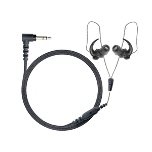 N-ear: 360 Flexo™ Dual Radio Earpiece w. Braided Fiber & Protectr™ Ear Molds